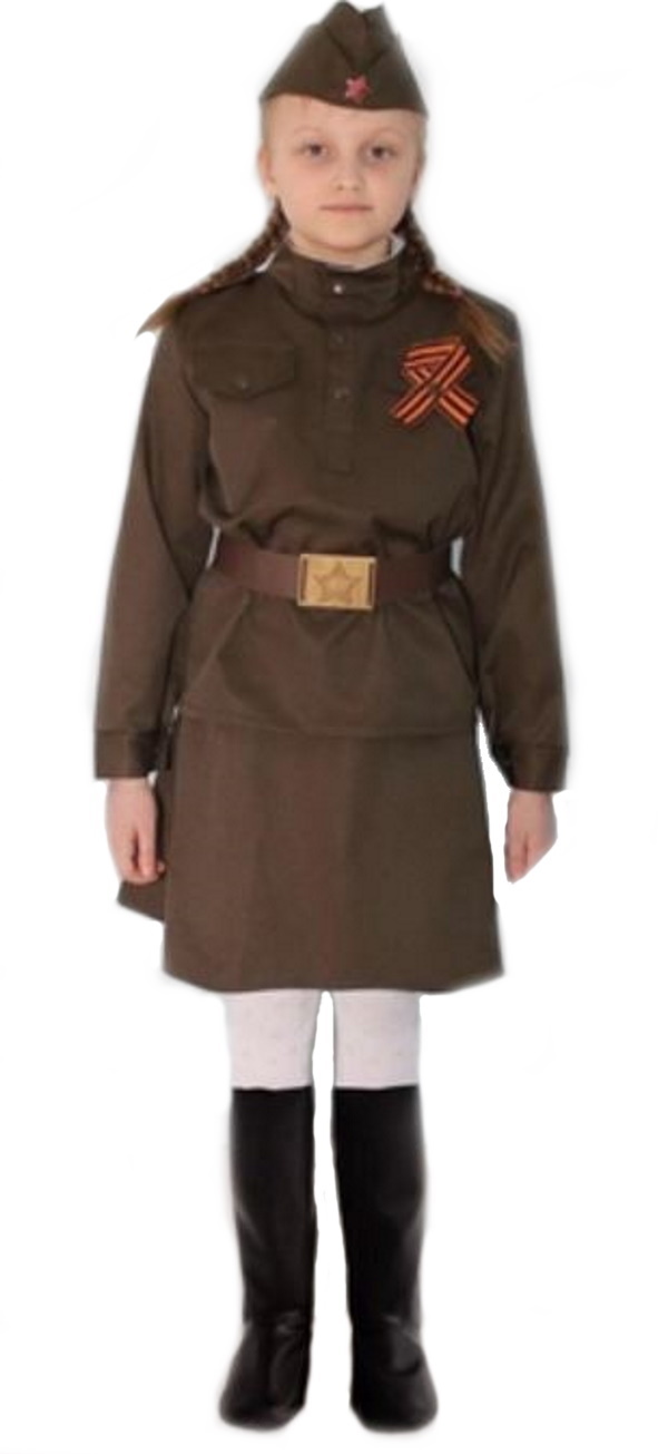 фото Военный костюм для девочек омзэт солдат, рост 128 ом-11686