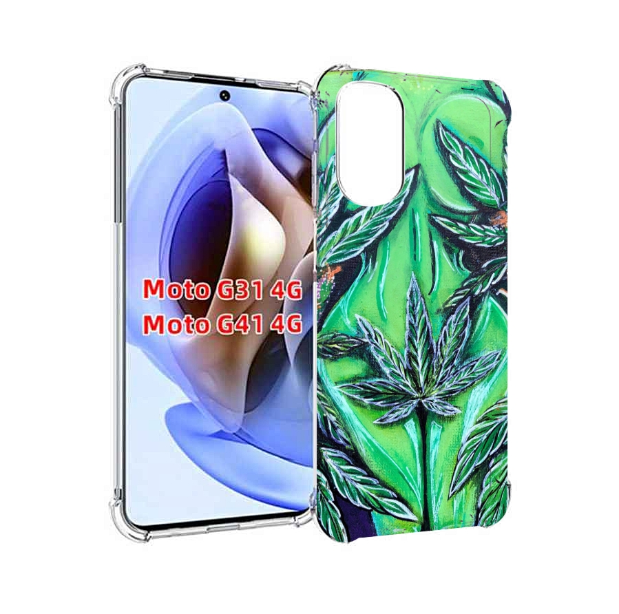 

Чехол MyPads зеленая девушка для Motorola Moto G31 4G / G41 4G, Прозрачный, Tocco