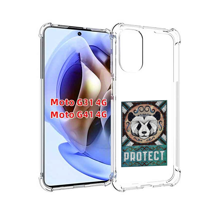 

Чехол MyPads защита панды для Motorola Moto G31 4G / G41 4G, Прозрачный, Tocco