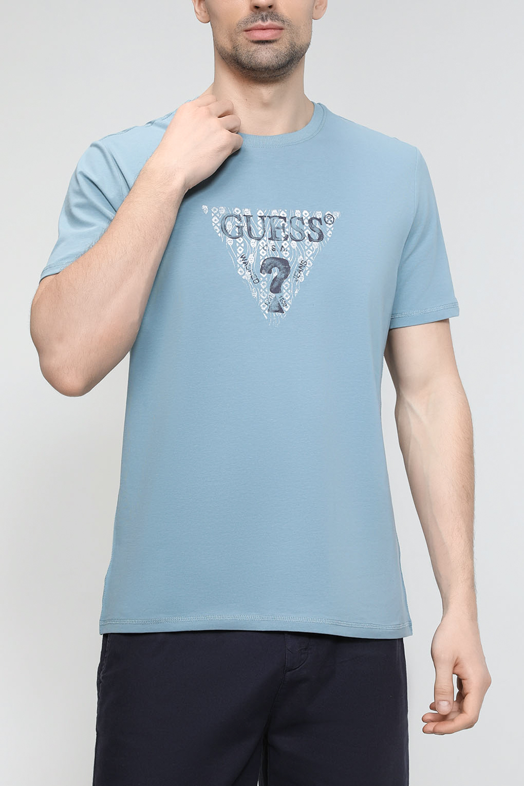 

Футболка мужская Guess M3GI23 голубая L, M3GI23