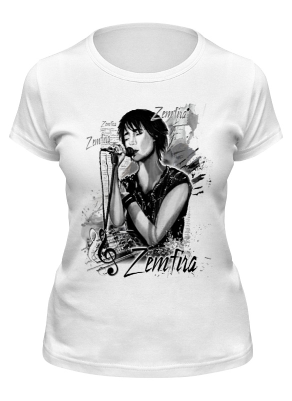 

Футболка женская Printio Земфира белая 2XL, Белый, Земфира