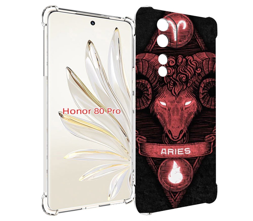 

Чехол MyPads знак зодиака овен 6 для Honor 80 Pro, Прозрачный, Tocco