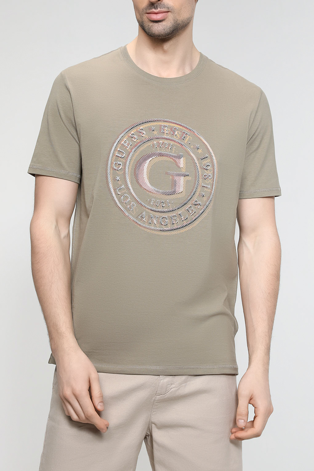 

Футболка мужская Guess M3GI11 хаки XL, M3GI11