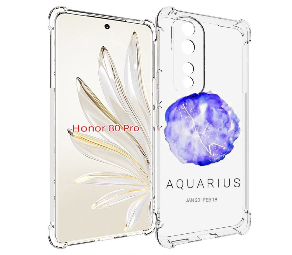

Чехол MyPads знак зодиака водолеи 5 для Honor 80 Pro, Прозрачный, Tocco