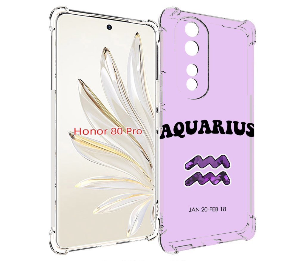 

Чехол MyPads знак зодиака водолеи 4 для Honor 80 Pro, Прозрачный, Tocco