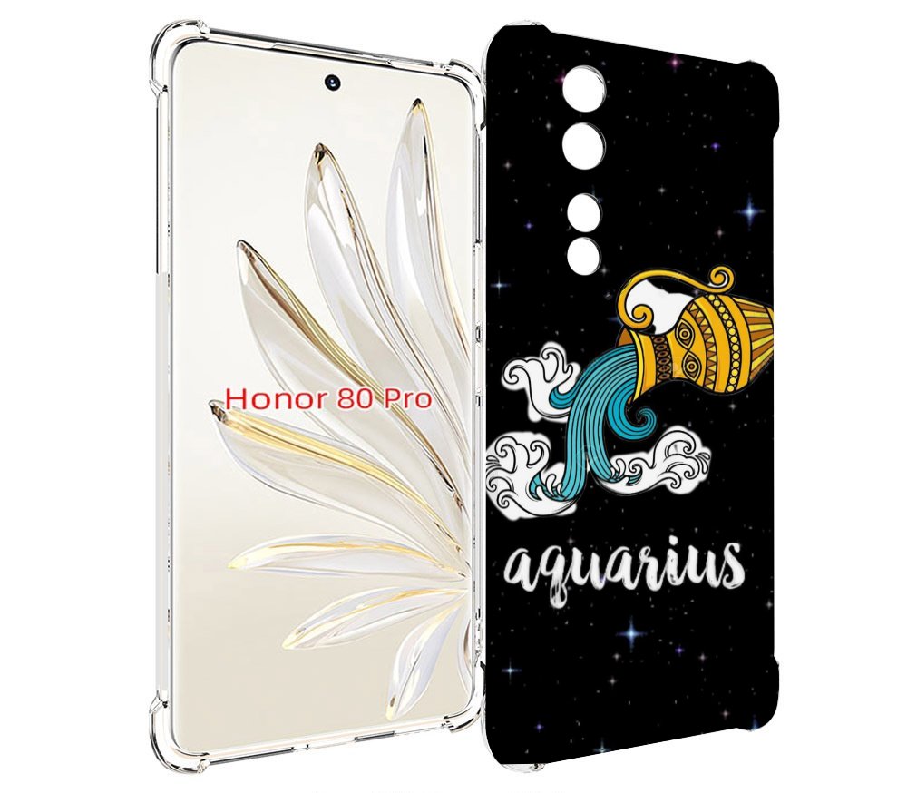 

Чехол MyPads знак зодиака водолеи 2 для Honor 80 Pro, Прозрачный, Tocco