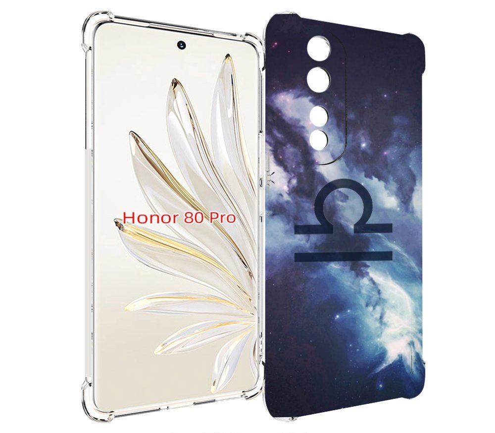 

Чехол MyPads знак зодиака весы 5 для Honor 80 Pro, Прозрачный, Tocco