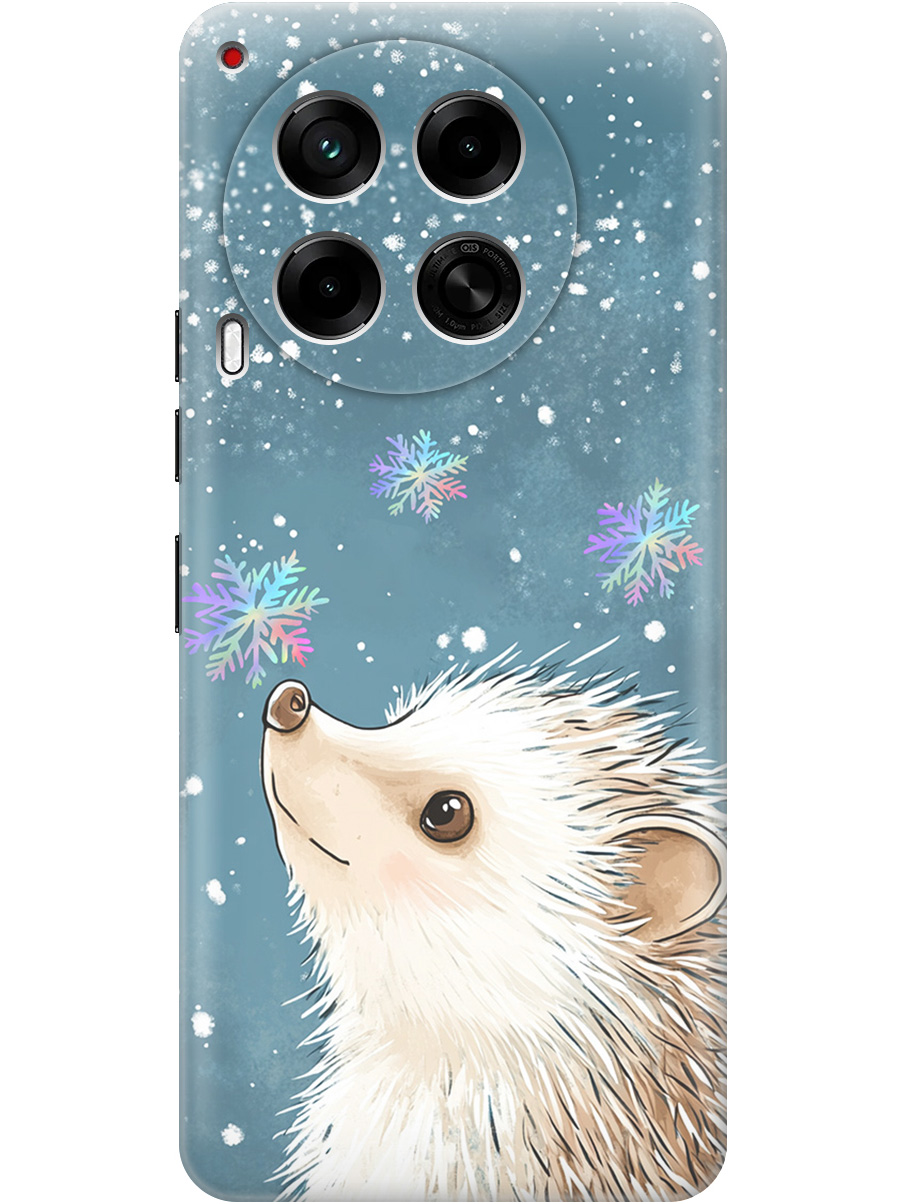 

Силиконовый чехол на Tecno Camon 30 4g / 30 5g с принтом "Ежик и снежинки", Прозрачный;белый;серый;синий, 782632412