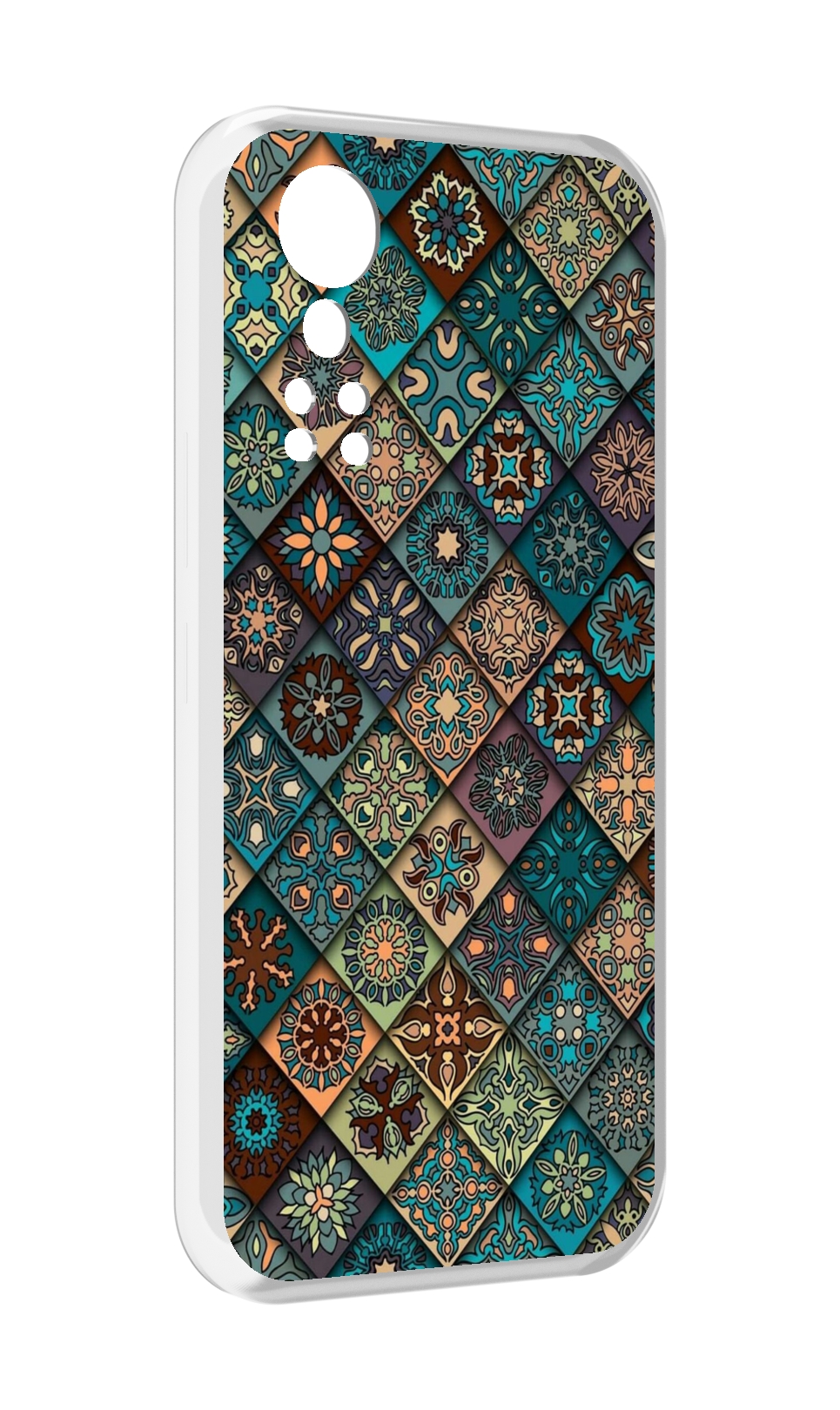 Чехол MyPads ячейки с арнаментами для ZTE Axon 30 5G / Axon 30S