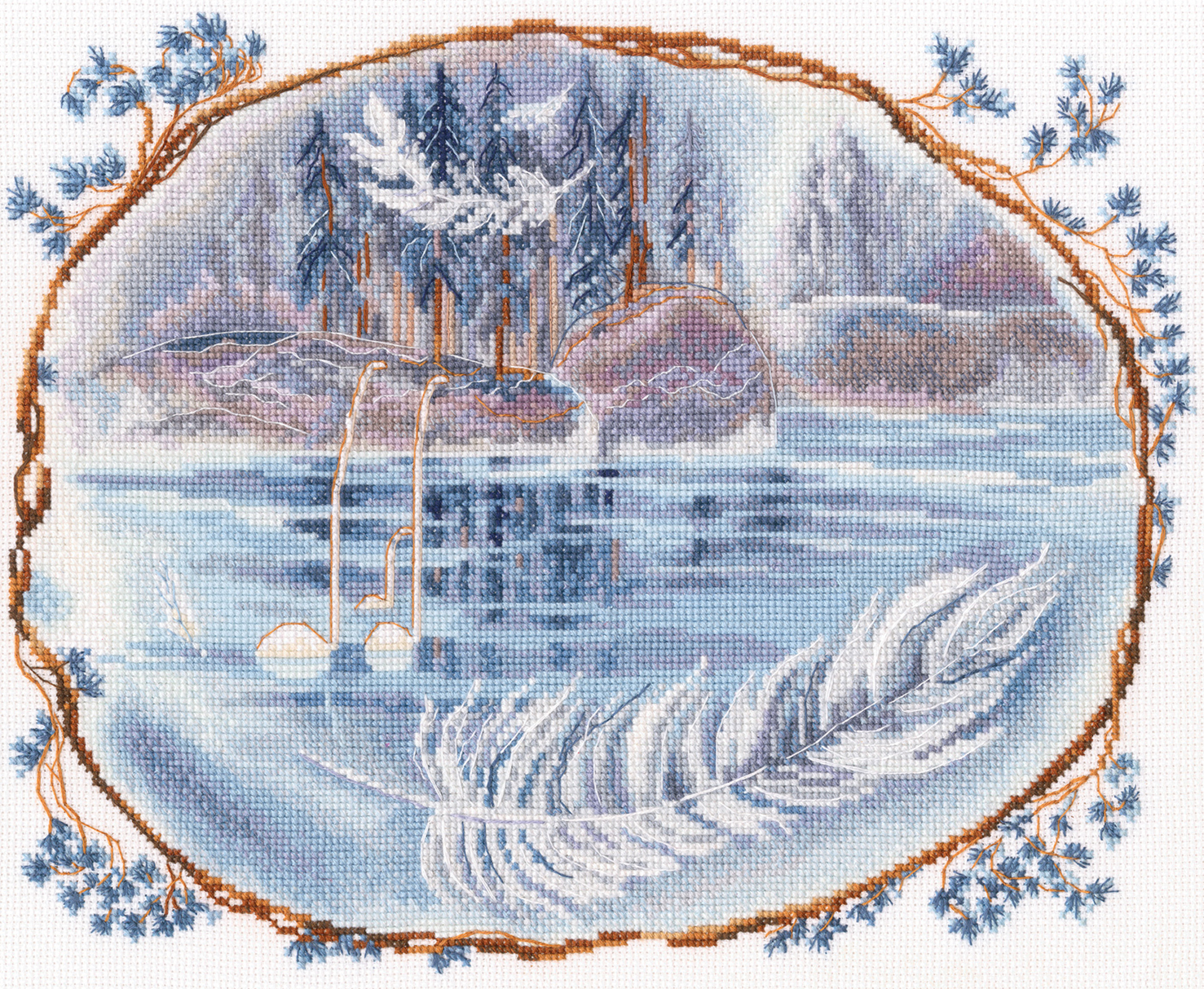 

Набор для вышивки крестом РТО Тихая вода М989, Тихая вода