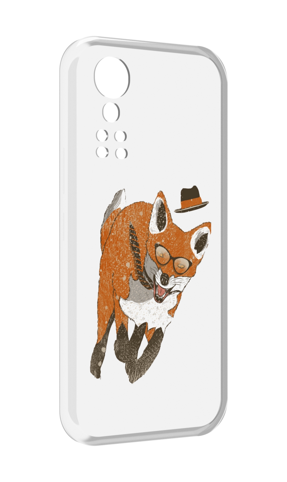 

Чехол MyPads шустрый лис для ZTE Axon 30 5G / Axon 30S, Прозрачный, Tocco