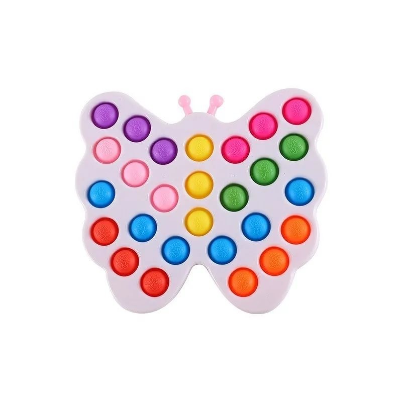 

Игрушка-антистресс Simple Dimple Бабочка, 17х20 см Белый