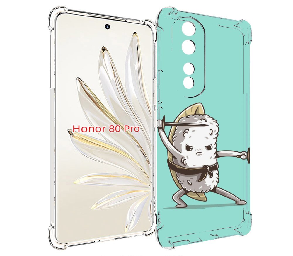 

Чехол MyPads злой суши детский для Honor 80 Pro, Прозрачный, Tocco
