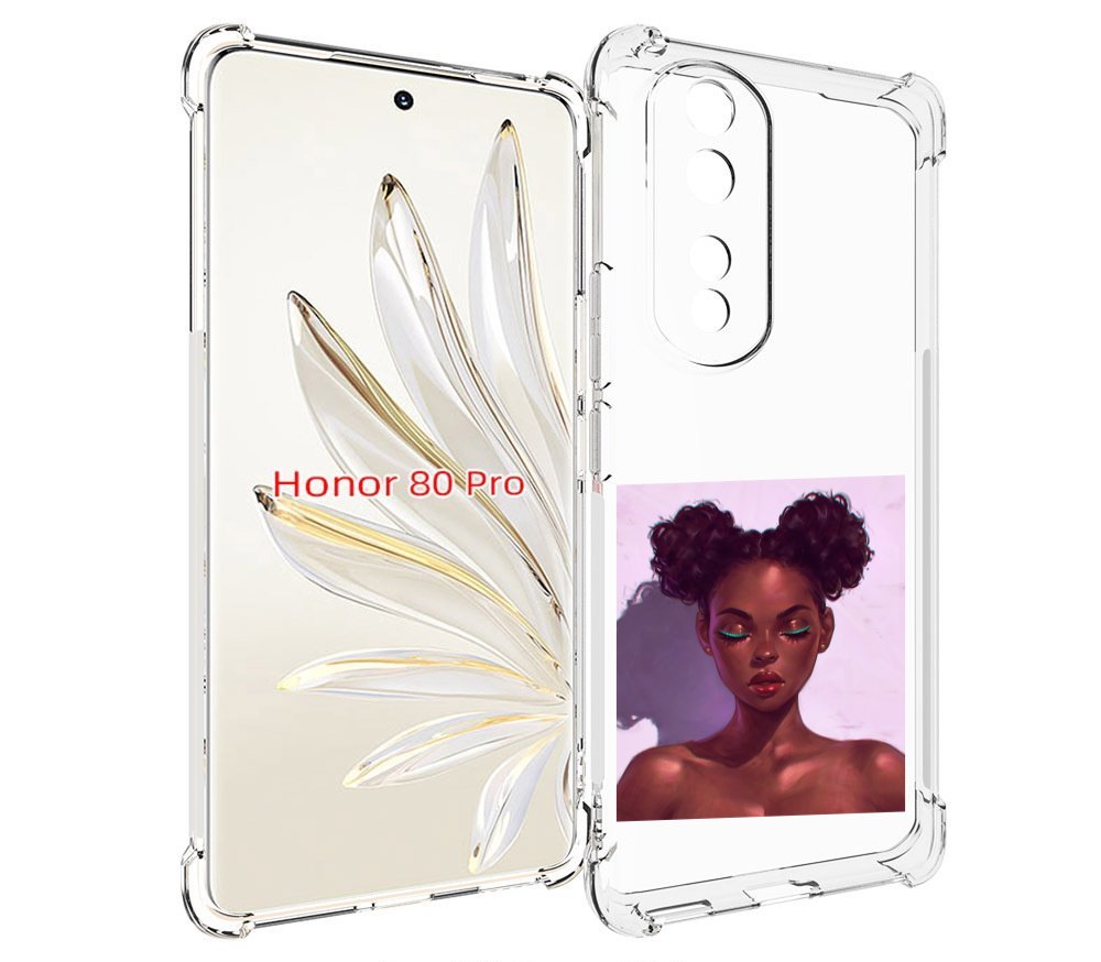 

Чехол MyPads зеленые-стрелки женский для Honor 80 Pro, Прозрачный, Tocco