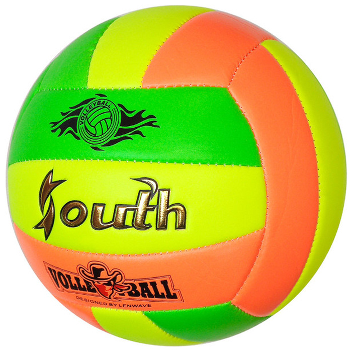 Мяч волейбольный SPORTEX (PVC 2.7, 280 гр., машинная сшивка) (зеленый)
