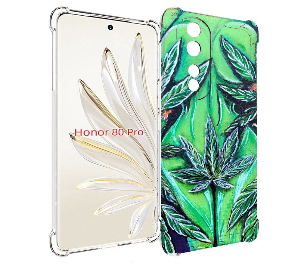 

Чехол MyPads зеленая девушка для Honor 80 Pro, Прозрачный, Tocco