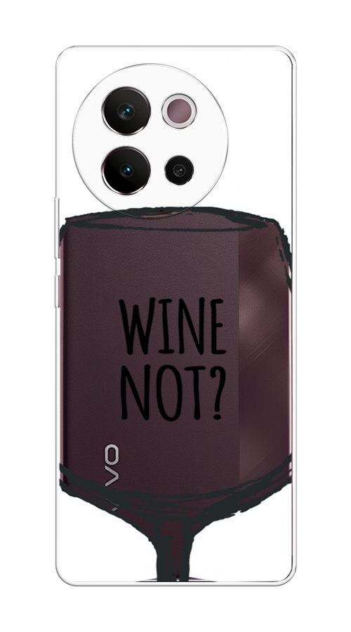

Чехол на Vivo V40 Lite 5G "Wine not white", Белый, 2611550-1