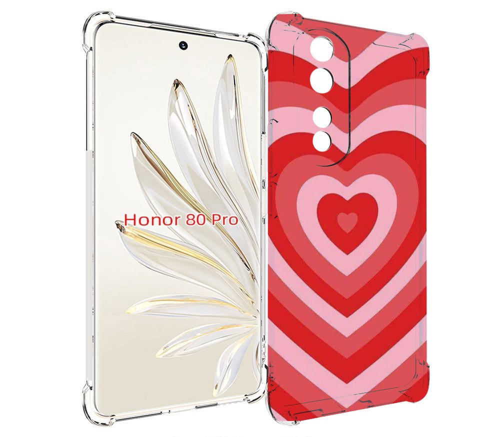 

Чехол MyPads завораживающее сердце женский для Honor 80 Pro, Прозрачный, Tocco
