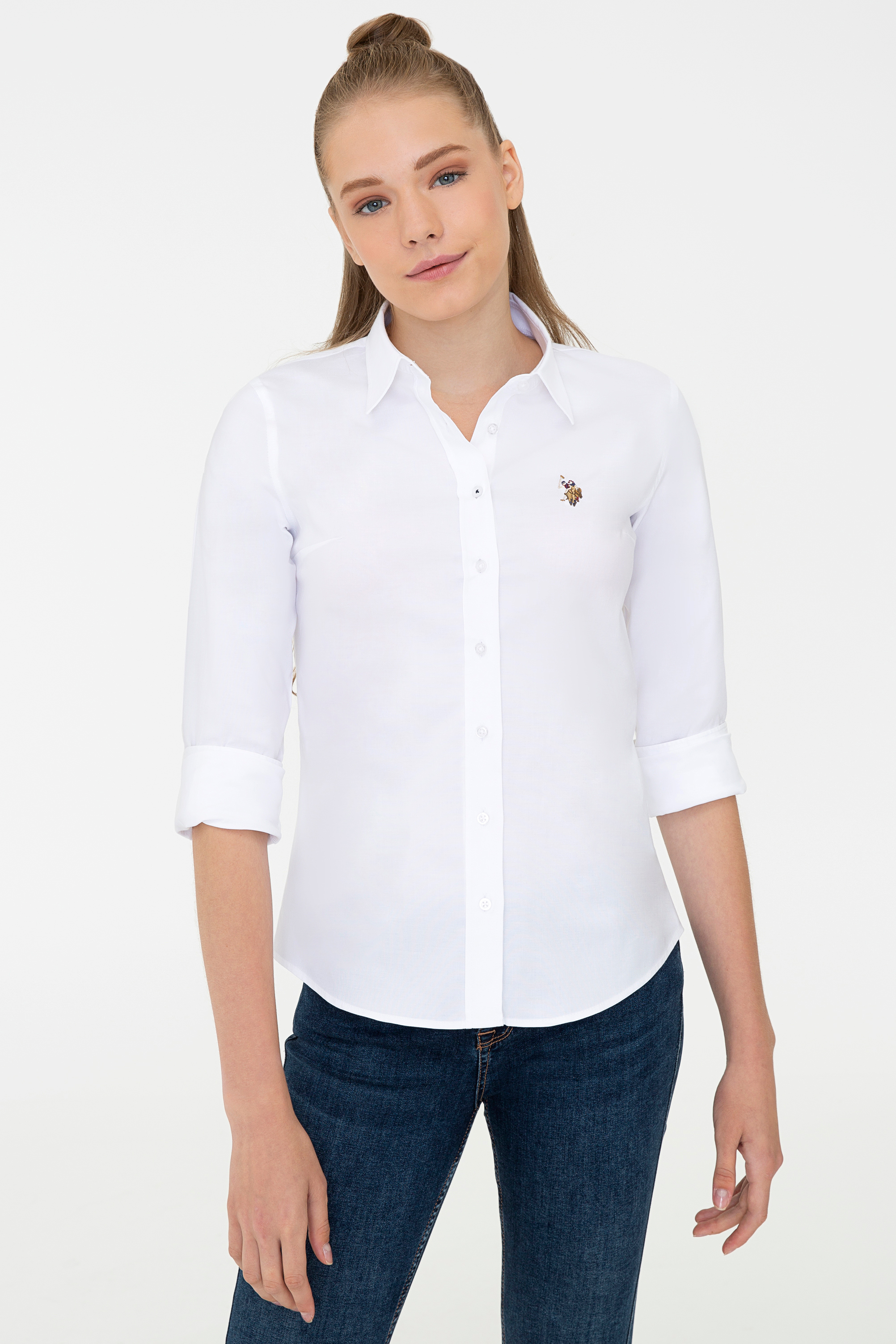 фото Рубашка женская u.s. polo assn. g082sz0040criscolor021k белая 32