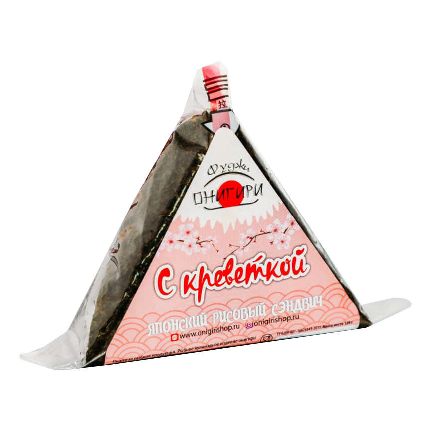 

Онигири Фуджи с креветкой 120 г