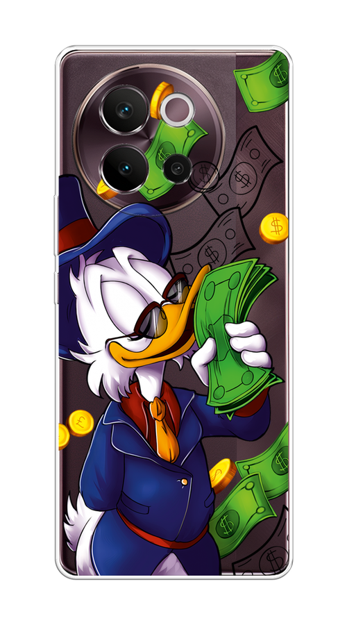 

Чехол на Vivo V40 Lite 5G "Scrooge McDuck with Money", Синий;зеленый;белый, 2611550-1