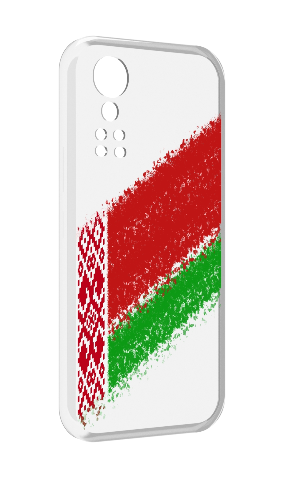 Чехол MyPads флаг Белорусии мужской для ZTE Axon 30 5G / Axon 30S