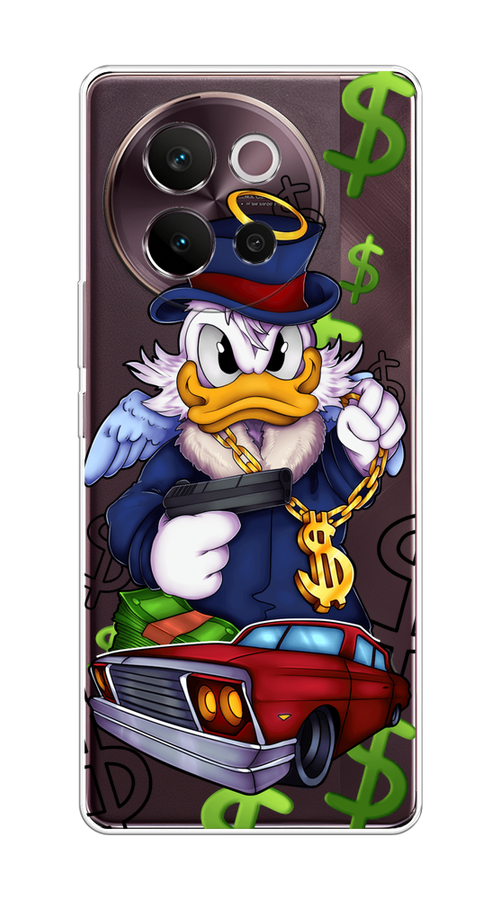 

Чехол на Vivo V40 Lite 5G "Scrooge McDuck with a Gold Chain", Красный;синий;белый, 2611550-1