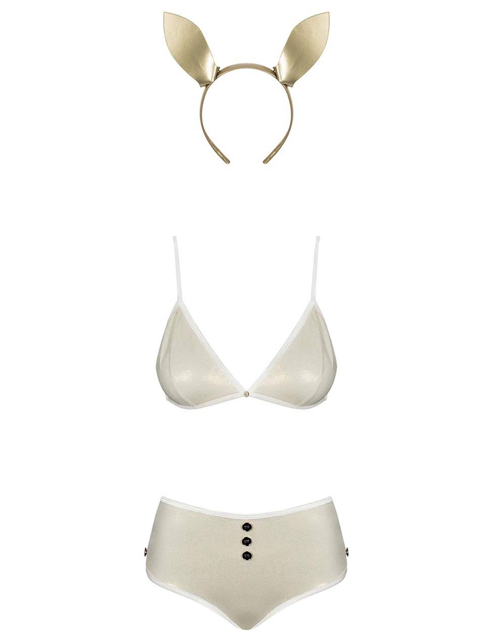 

Костюм зайки Obsessive Neo Goldes кремовый XXL-XXXL, Белый, 237896-PS