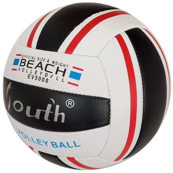 Мяч волейбольный SPORTEX (PVC 2.5, 250 гр., машинная сшивка) (черный)