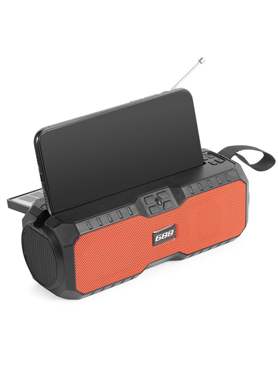 

Радиоприемник NoBrand 688 Black, Orange, Оранжевый;черный, 688