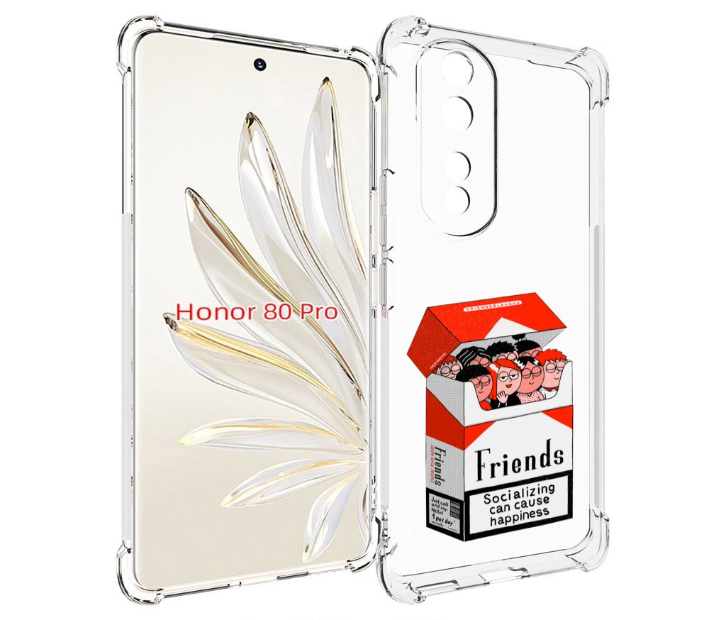 

Чехол MyPads друзья для Honor 80 Pro, Прозрачный, Tocco