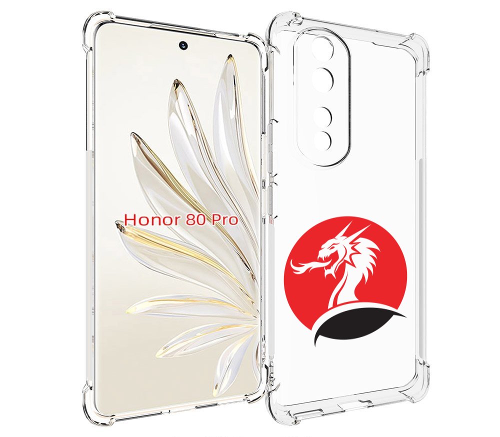 

Чехол MyPads дракон-рисунок для Honor 80 Pro, Прозрачный, Tocco