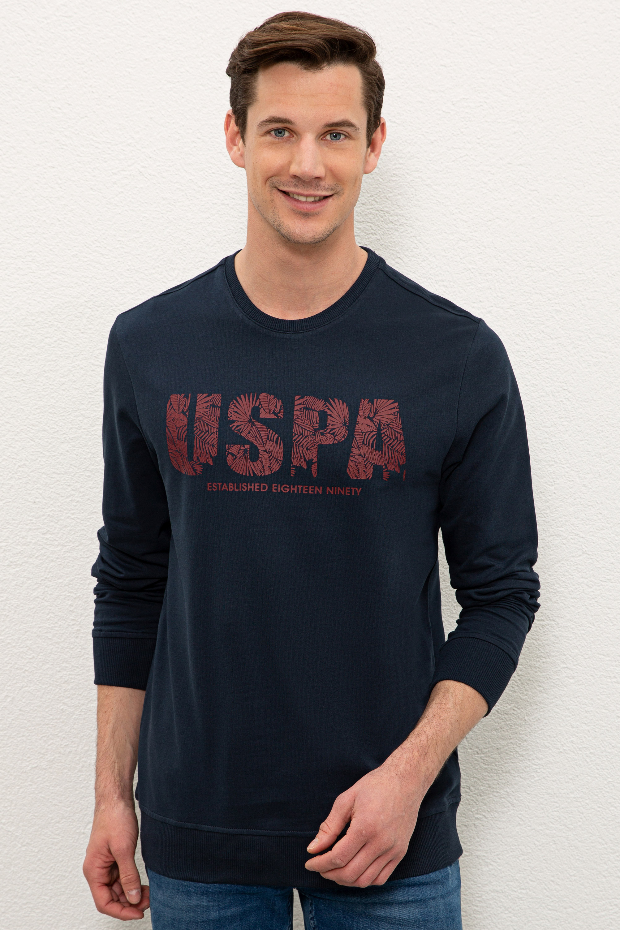фото Лонгслив мужской u.s. polo assn. g081sz0820fel-e синий m