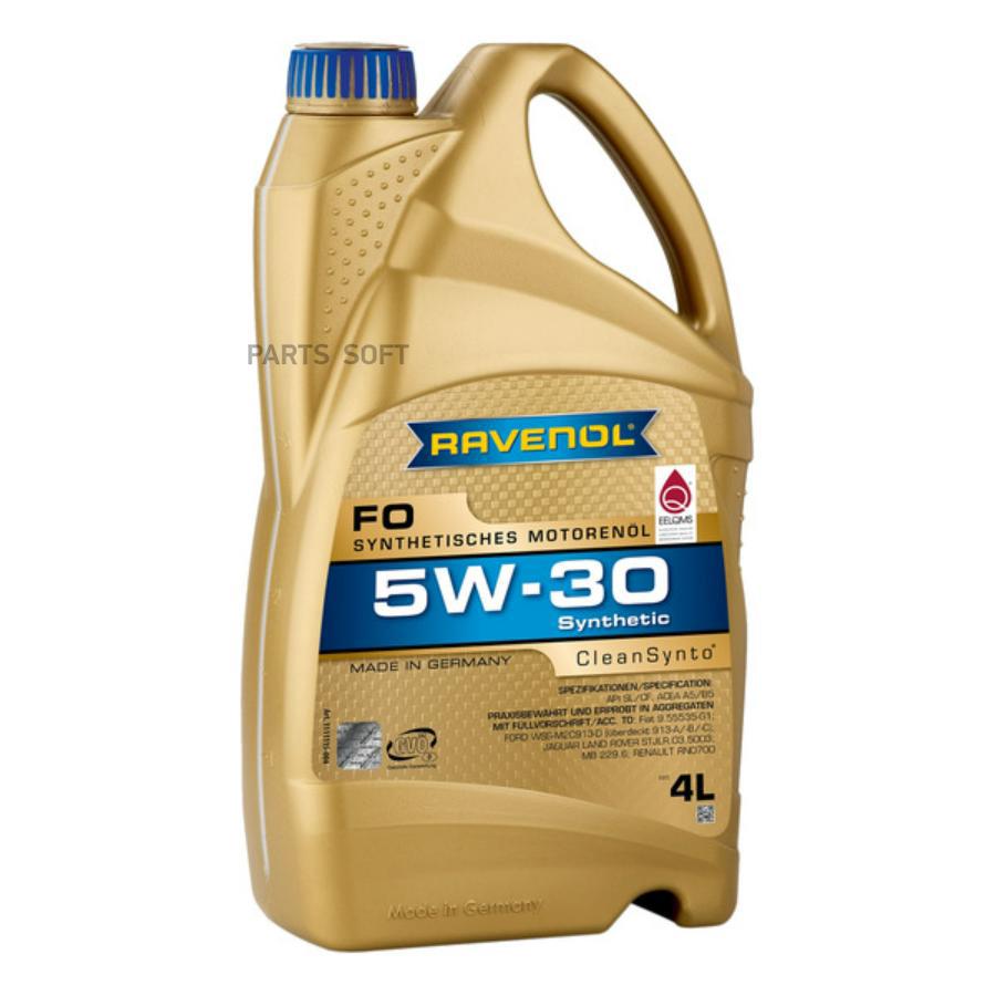

Моторное масло Ravenol синтетическое 5W30 FO 4л