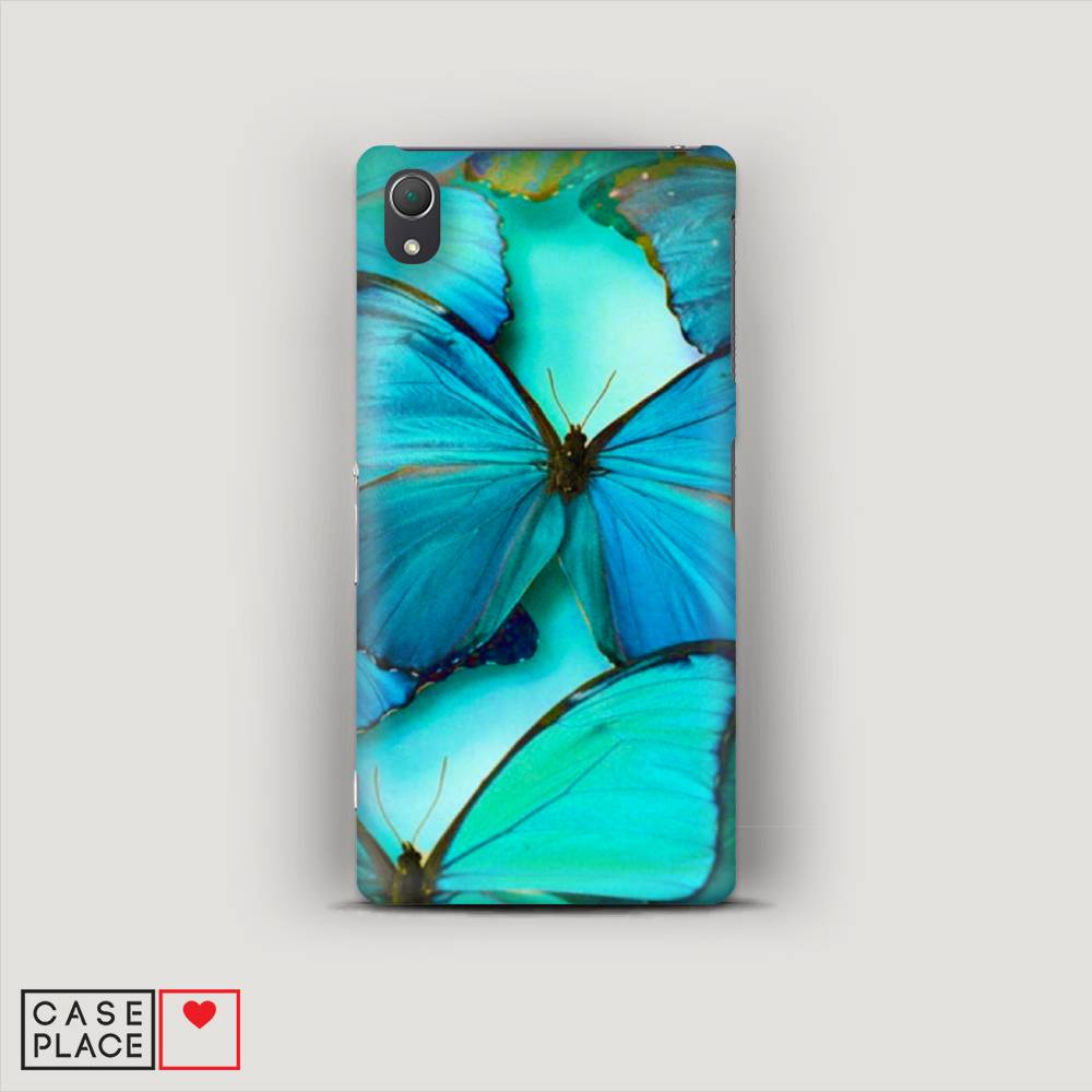 

Пластиковый чехол "Неоновые бабочки" на Sony Xperia Z2