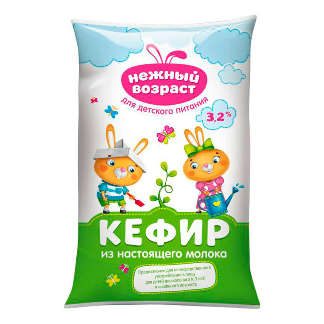 Кефир нежный. Нежный Возраст кефир детский 3.2%. Кефир Вкуснотеево 465г. Молоко нежный Возраст 3.2. Творожок нежный Возраст.