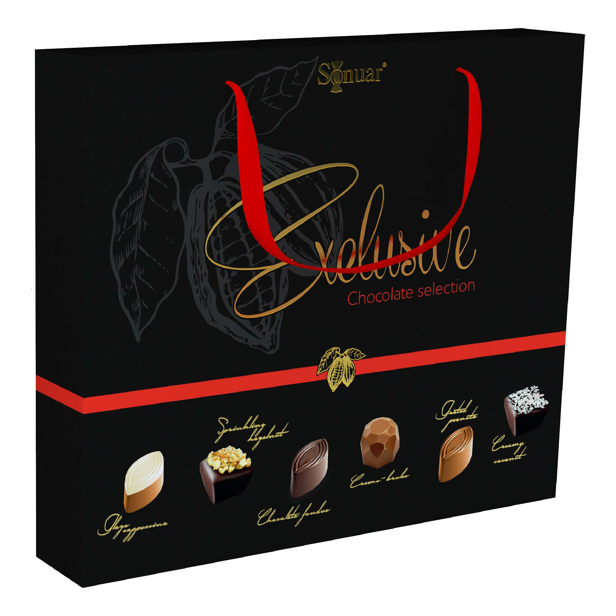 

Конфеты шоколадные Sonuar Exclusive black ассорти 160 г