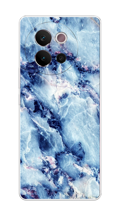 

Чехол на Vivo V40 Lite 5G "Мрамор с синими прожилками", Синий, 2611550-1
