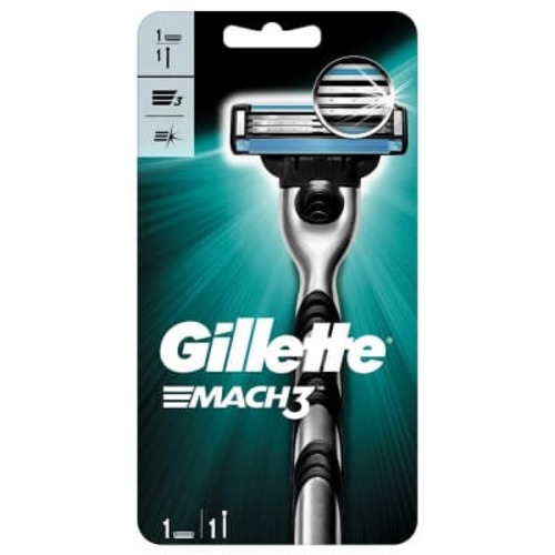 Станок для бритья мужской, многоразовая бритва Gillette Mach 3