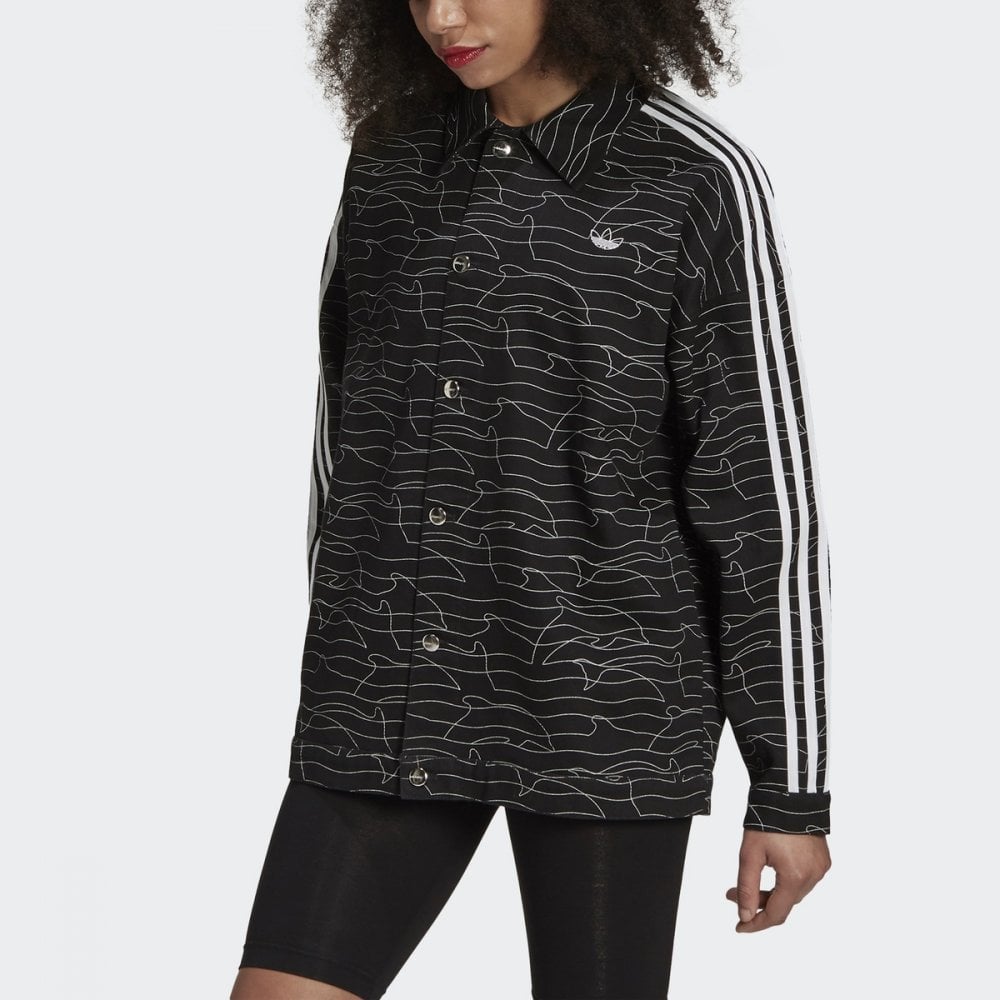 Ветровка Adidas для женщин, GN4466, Black-White-Silvmt, 32