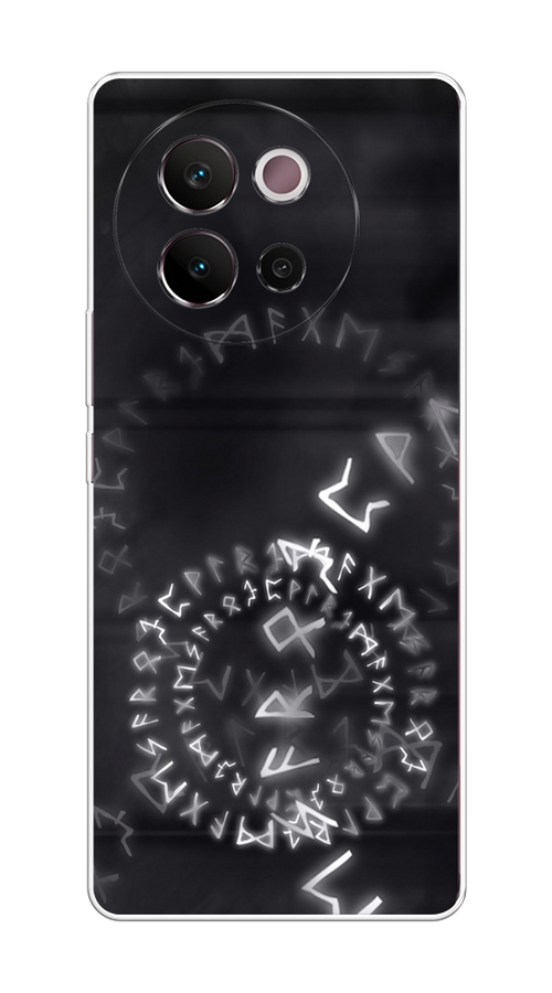

Чехол на Vivo V40 Lite 5G "Руны", Серый;черный, 2611550-1