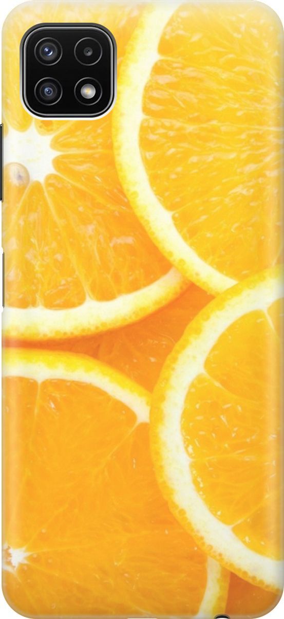 

Силиконовый чехол на Samsung Galaxy A22s 5G "Апельсины", Оранжевый, 3909