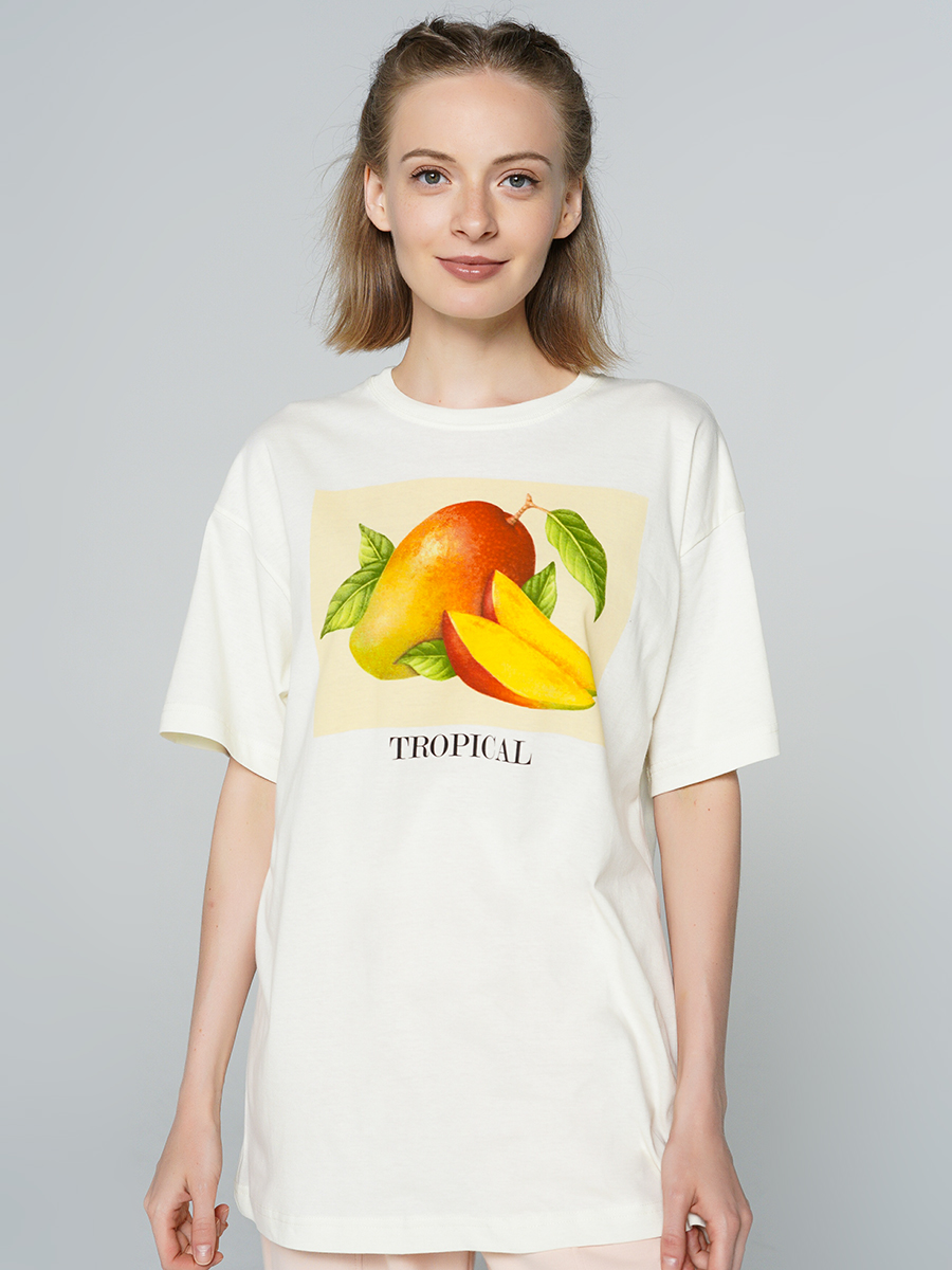 

Футболка женская ТВОЕ 83276 бежевая S, 83276