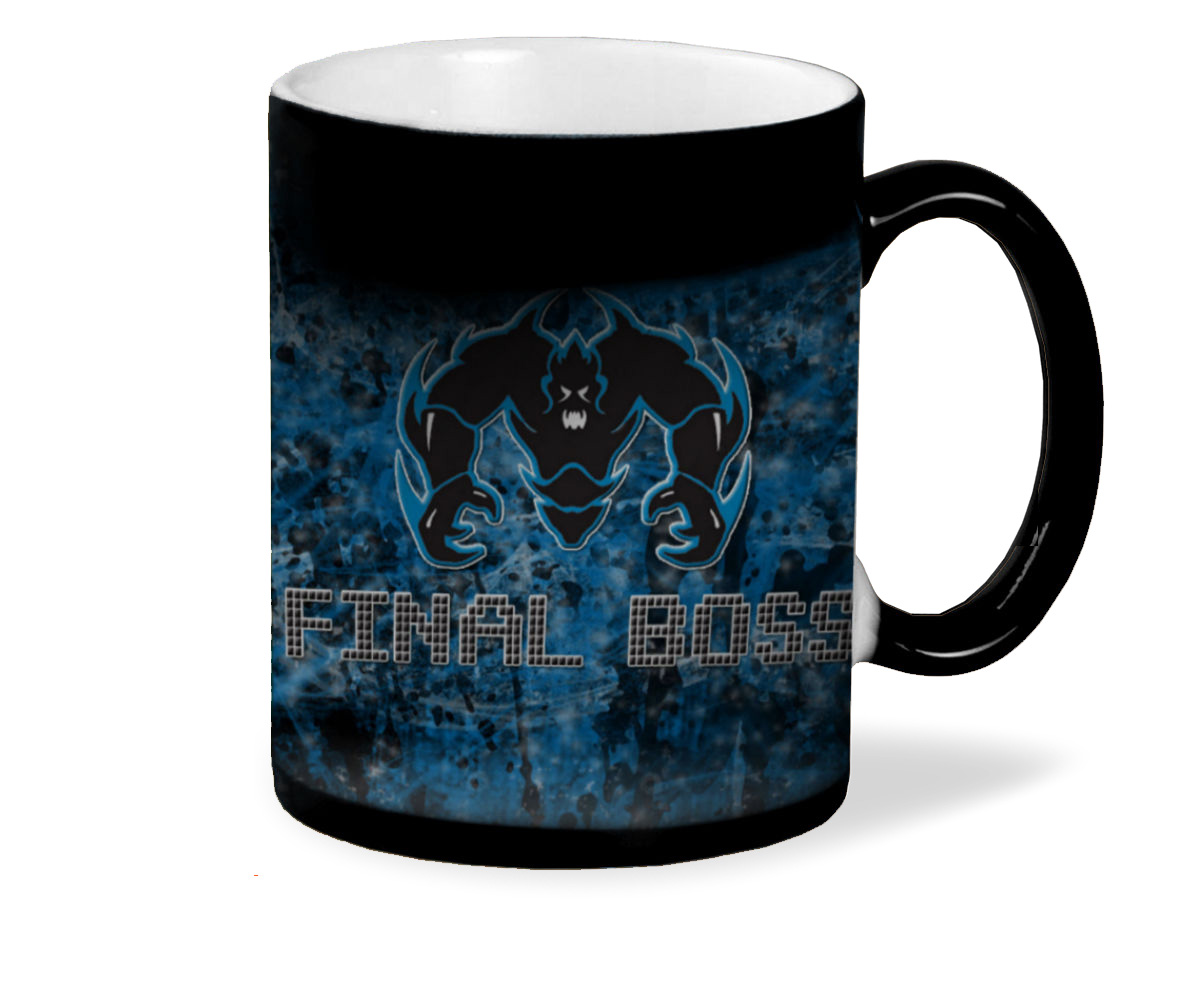 

Кружка CoolPodarok Finalboos логотип подтёки