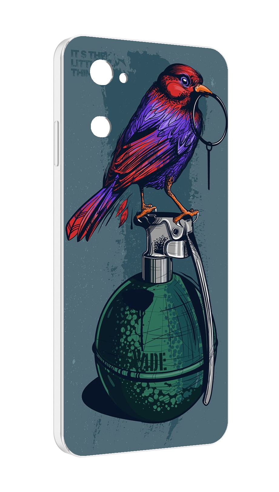 

Чехол MyPads птица с гранатой для UleFone Note 12 / Note 12P, Прозрачный, Tocco