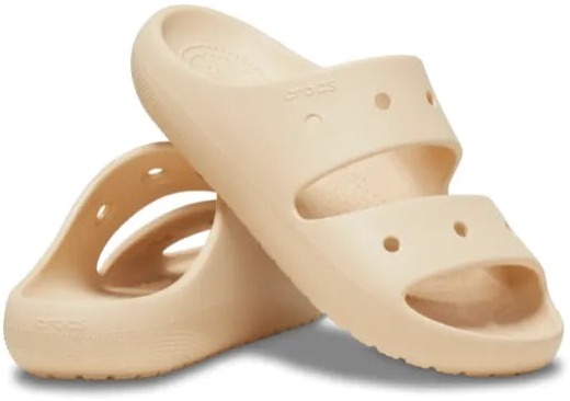 

Сланцы унисекс Crocs Classic Sandal v2 бежевые M5 US; W7 US, Бежевый, Classic Sandal v2