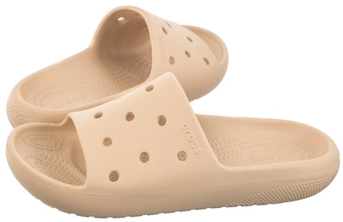 

Сланцы унисекс Crocs Classic Slide v2 бежевые M7 US; W9 US, Бежевый, Classic Slide v2