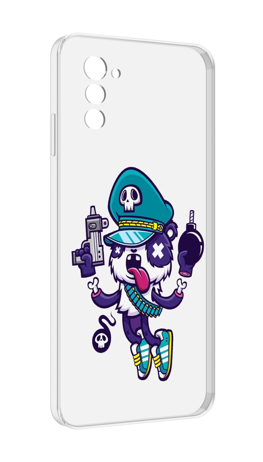 

Чехол MyPads персонаж с пистолетом и бомбочкой для UleFone Note 12 / Note 12P, Прозрачный, Tocco