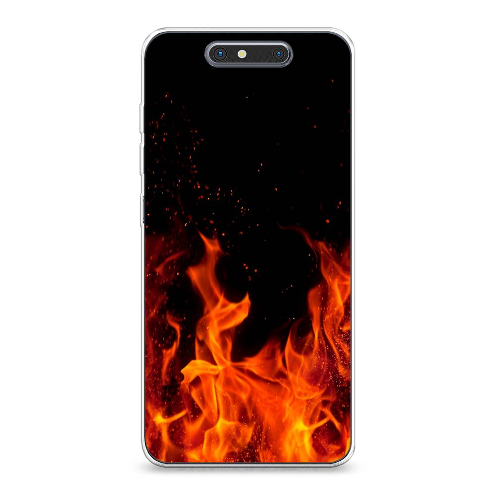 

Чехол Awog на ZTE Blade V8 / ЗТЕ Блэйд V8 "Все в огне", Разноцветный, 131250-4