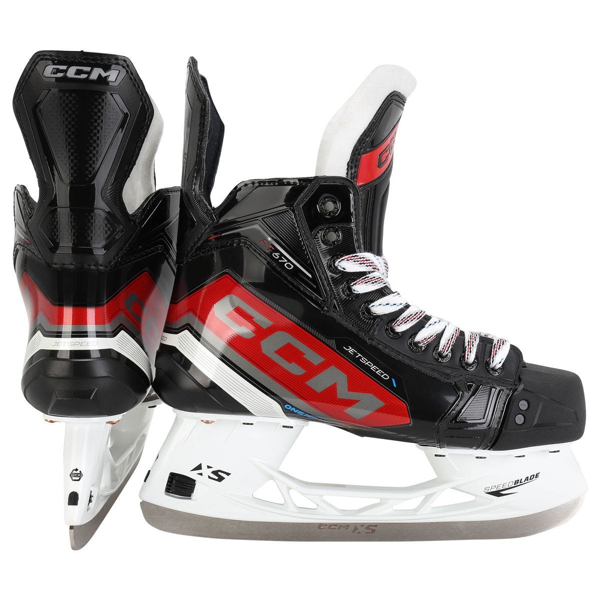 Коньки хоккейные CCM SK Jetspeed FT670 SR (10.0 REGULAR) 600013890511 черный; красный